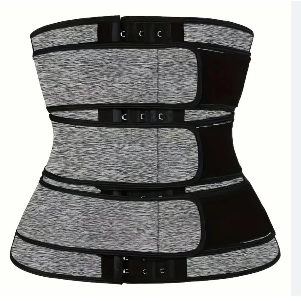 BRAND NEW Gray and Black High Compression Waist Trainer Corset NWT